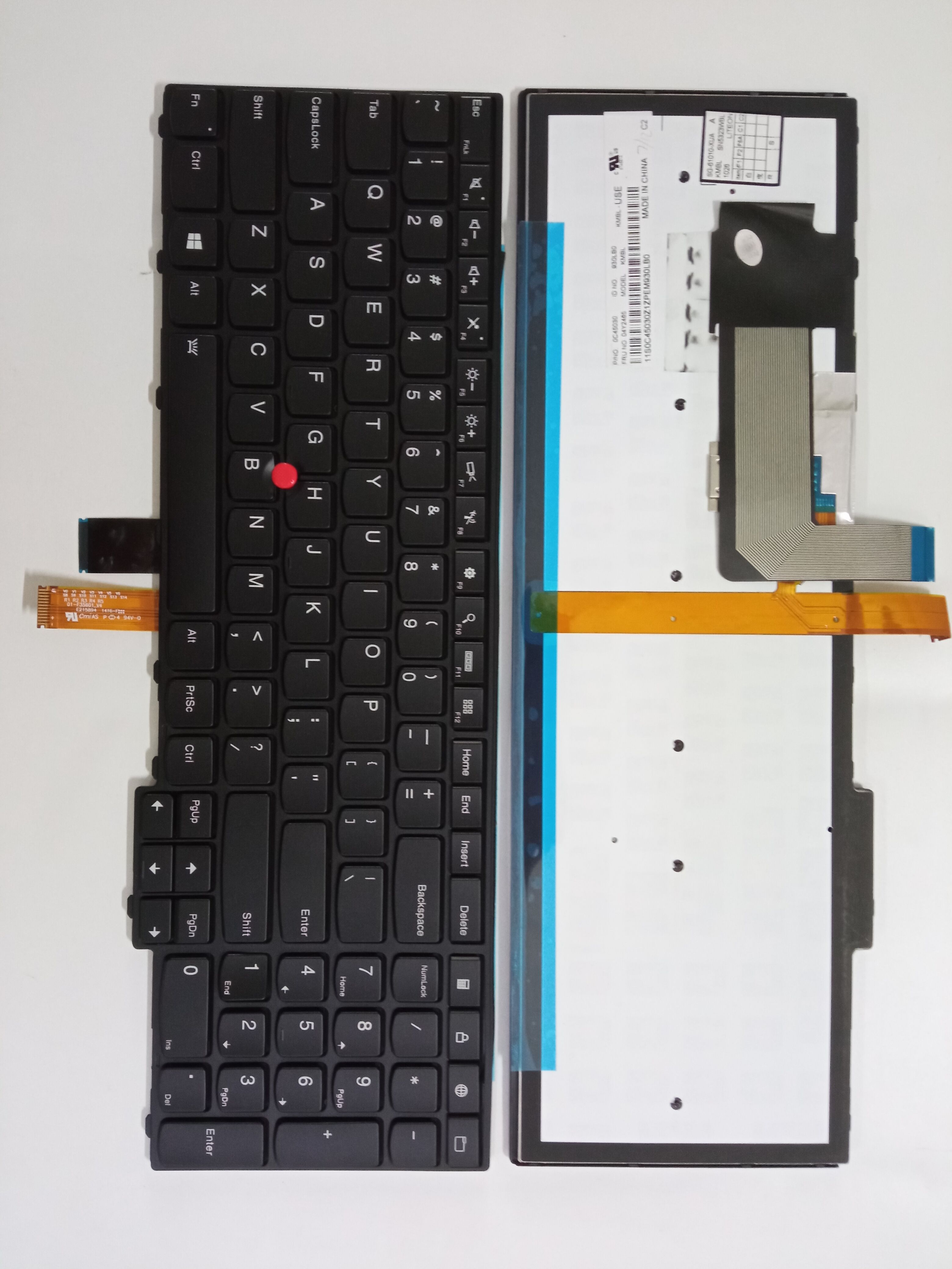 Picture of New Replacement Laptop Keyboard For IBM E531/T540/E540/T540/W540/T531 BLACK FRAME BLACK With Point Backlit (OEM) US Layout